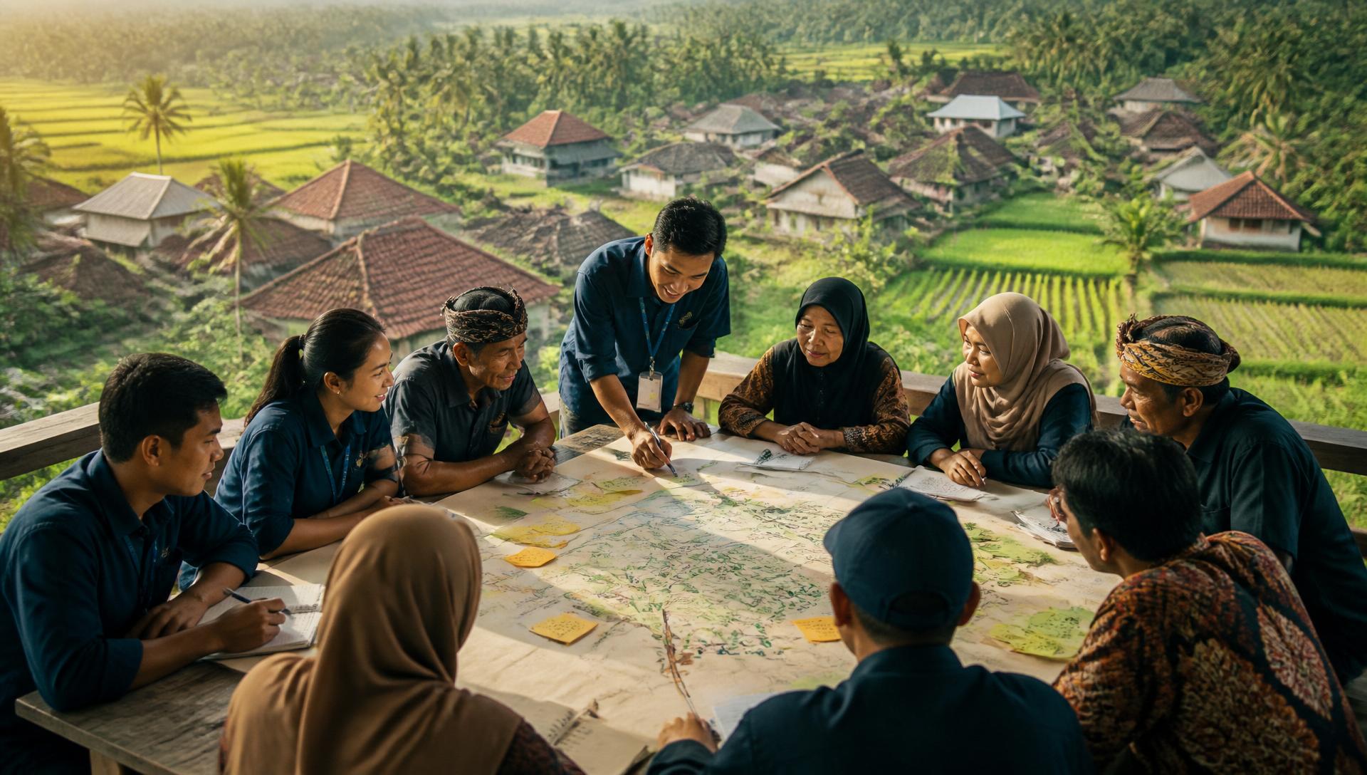 Sesi pemetaan sosial Inosustain di komunitas Indonesia.