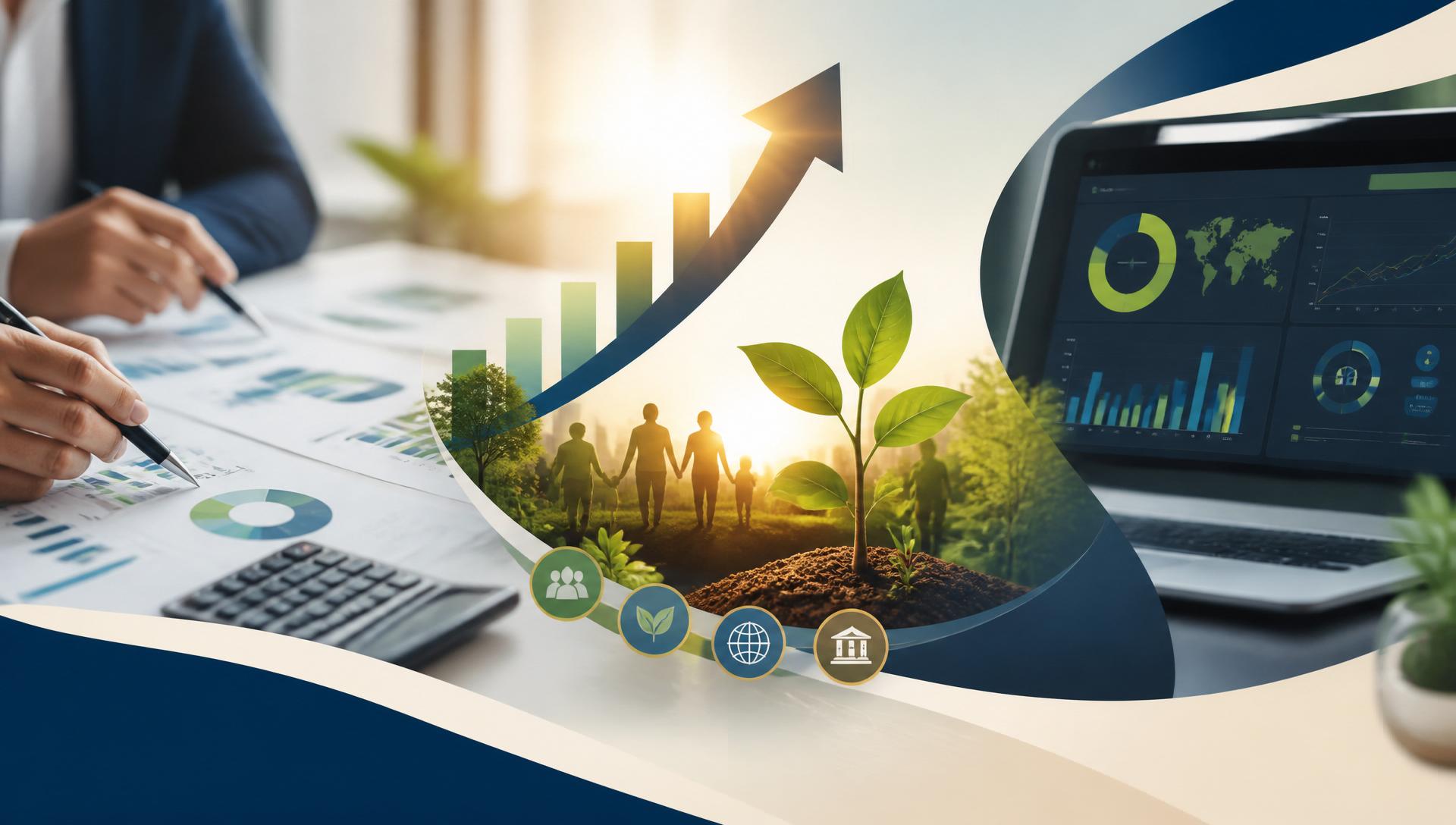 Visualisasi dampak Social Return on Investment.